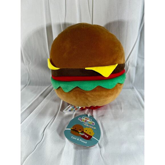 Squishmallows Flip A Mallows 8" Carl & Floyd Burger Fries Original Plush NEW NWT - Picture 3 of 16